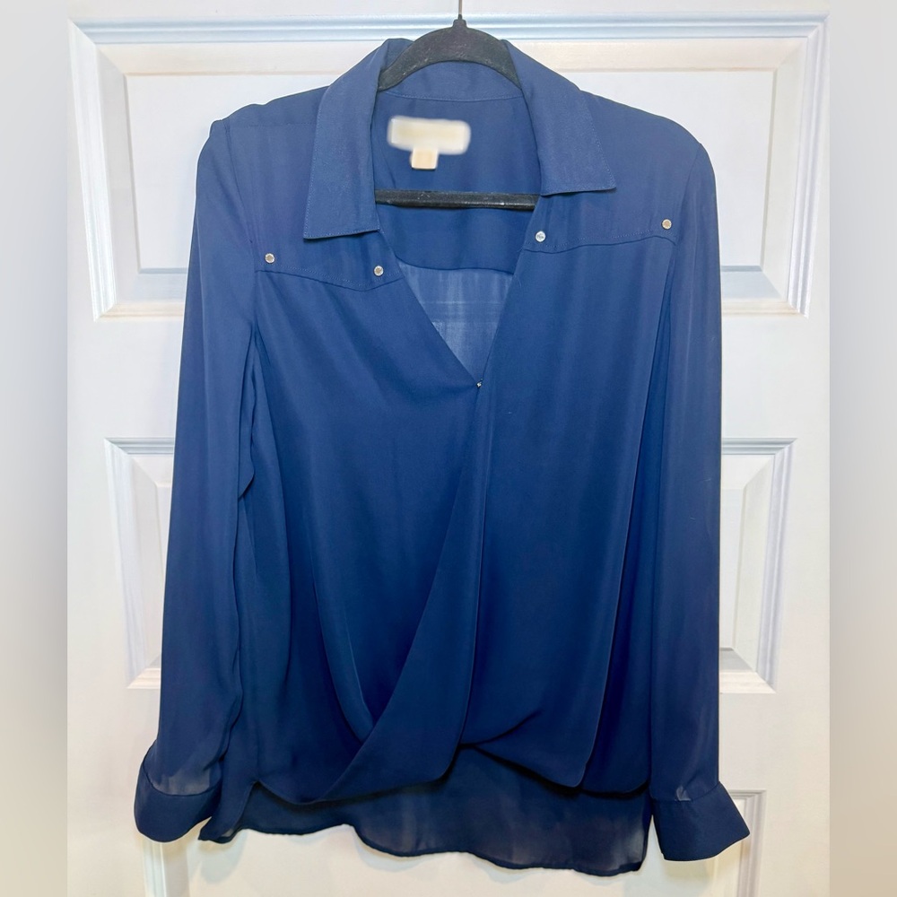 MICHAEL Michael Kors Navy Blouse